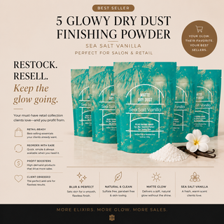 Matte Dry Dust: Sea Salt Vanilla Satin Drying Powder (Bulk 5 pak)